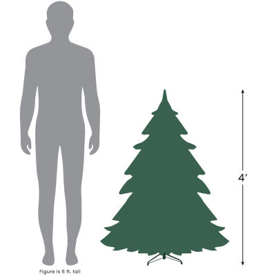 Northlight Full Northern 4 Foot Pre-Lit Pine Christmas Tree