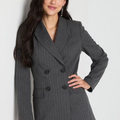 Worthington Tall Womens Regular Fit Double Breasted Blazer