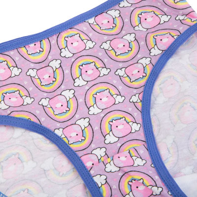 Little & Big Girls Squishmallows 7 Pack Brief Panty