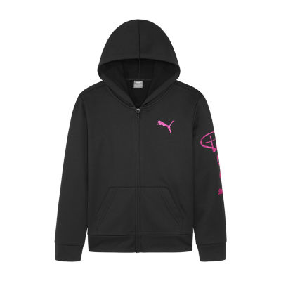 PUMA Big Girls Fleece Zipper Hoodie