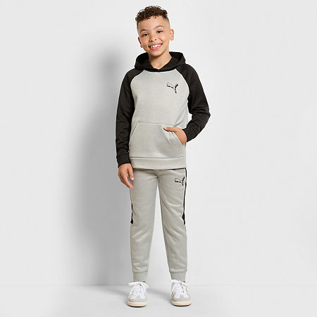 PUMA Little Boys 2-pc. Pant Set, 5, Gray