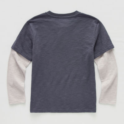 Thereabouts Little & Big Boys Long Sleeve Henley Shirt