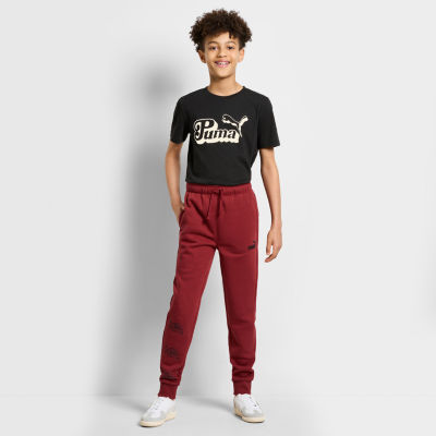 PUMA Big Boys Cuffed Fleece Jogger Pant