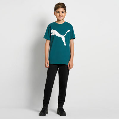 PUMA Big Boys Crew Neck Short Sleeve Graphic T-Shirt