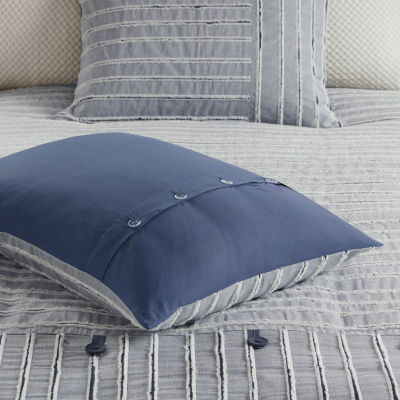 Madison Park Signature Essence Cotton Clip Jacquard Comforter Set