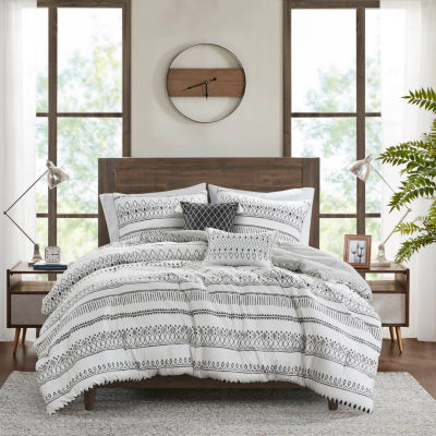 Madison Park Joshua Seersucker 5-pc. Midweight Comforter Set