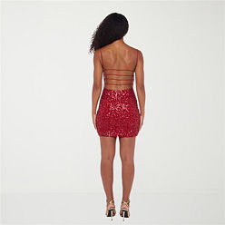 オールインワン・サロペット Msgm Red Sequined Dress LETS CELEBRATE RHINESTONE JUMPSUIT – AKIRA