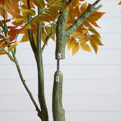 Nearly Natural 6ft Autumn Sumac Fall Artificial Tree