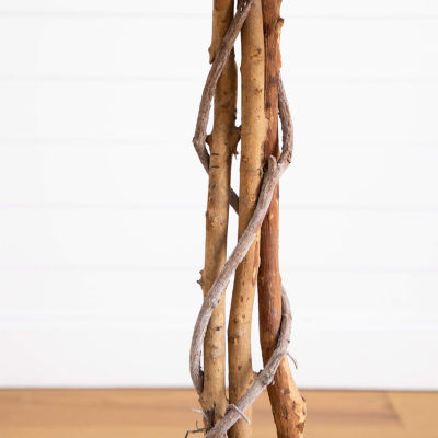 Nearly Natural 7ft Black Ficus Indoor Artificial Tree