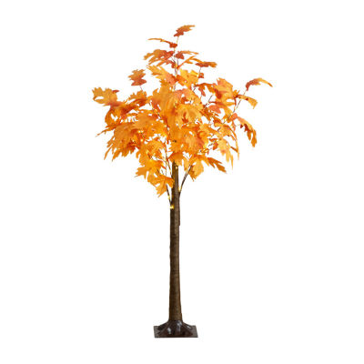 Nearly Natural 5ft Pre-Lit Autumn Maple Lighted Indoor Artificial Tree