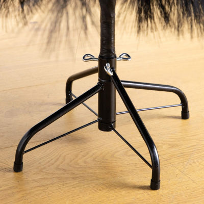 Nearly Natural 6ft Black Pampas Grass Artificial Tree