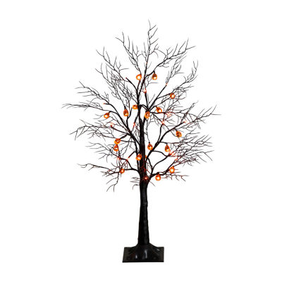 Nearly Natural 3ft Pre-Lit Halloween Black Twig Lighted Indoor Artificial Tree