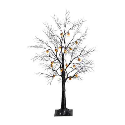 Nearly Natural 3ft Pre-Lit Halloween Black Twig Lighted Indoor Artificial Tree