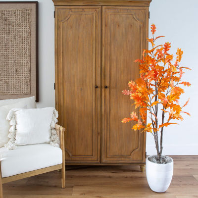 Nearly Natural 5ft Autumn Oak Indoor Artificial Tree