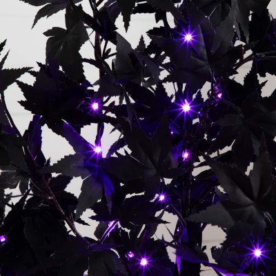 Nearly Natural 5ft Pre-Lit Black Maple Artificial Tree