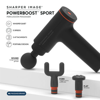  Sharper Image® Powerboost™ Sport Percussion Deep Tissue Massager