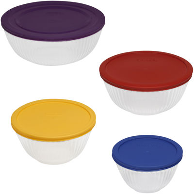 Pyrex® 8-pc. Sculptured Mixing Bowl Set