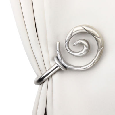 Rod Desyne Decorative Holdbacks with Spiral Finials