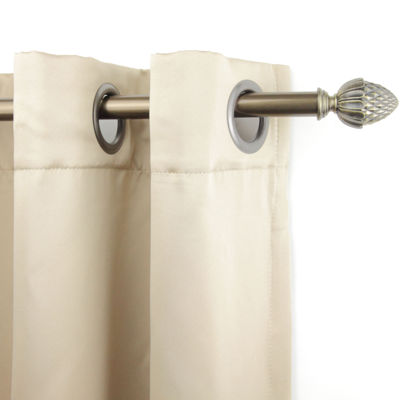 Rod Desyne 13/16" Adjustable Curtain with Acorn Finials