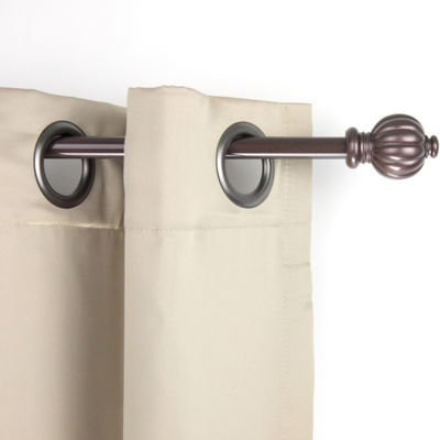 Rod Desyne Pumpkin 5/8" Adjustable Curtain Rod 