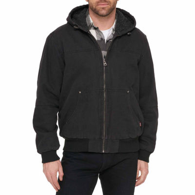 levi's hooded sherpa bomber jacket