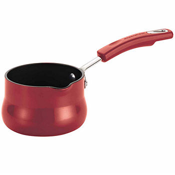 Rachael Ray NITRO Cast Iron Frying Pan/Skillet with Helper Handle and Pour  Spouts, 12 Inch, Red