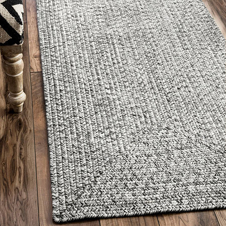 NuLoom Braided Lefebvre Salt And Pepper Rug, One Size, Multiple Colors