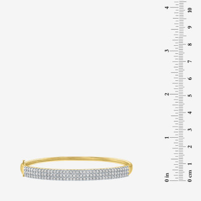 Diamond Addiction (G-H / Si2-I1) 1 CT. T.W. Lab Grown White Diamond 10K Gold Bangle Bracelet