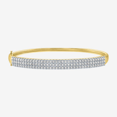 Diamond Addiction (G-H / Si2-I1) 1 CT. T.W. Lab Grown White Diamond 10K Gold Bangle Bracelet