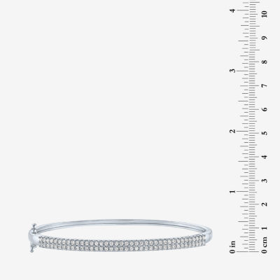 G-H / Si2-I1) CT. T.W. Lab Grown Diamond 10K Gold Bangle Bracelet