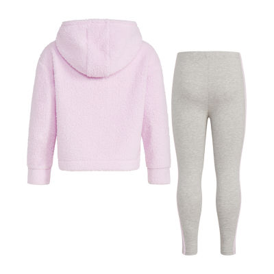 adidas Little Girls 2-pc. Legging Set, Color: Pink Fusion - JCPenney