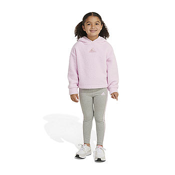 adidas Little Girls 2-pc. Legging Set, Color: Pink Fusion - JCPenney