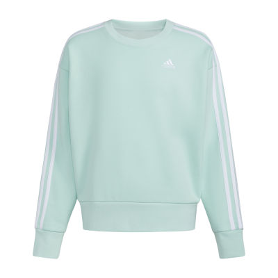 Adidas Big Girls Crew Neck Long Sleeve Embroidered Fleece Sweatshirt |  Vancouver Mall