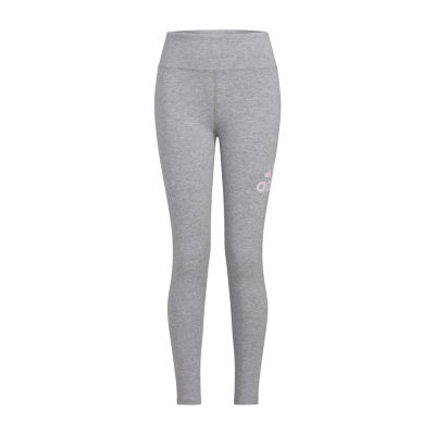 adidas Big Girls Mid Rise Full Length Leggings, Color: Med Grey Heather -  JCPenney