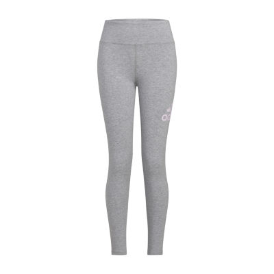 adidas Big Girls Mid Rise Full Length Leggings, Color: Adi Black