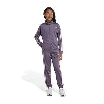 adidas Big Girls 2-pc. Track Suit, Color: Shadow Violet - JCPenney