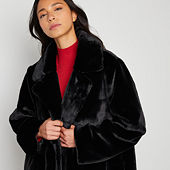 Faux fur coat on sale jcpenney