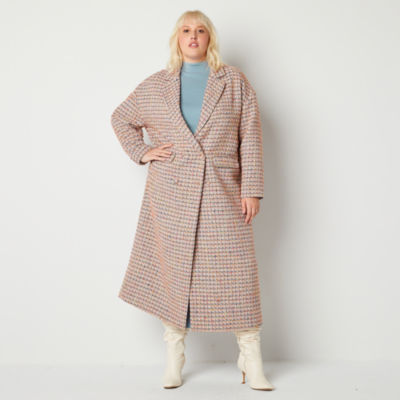 Worthington X Jason Bolden Long Sleeve Tweed Trench Coat or Long