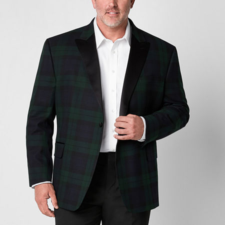1950s Mens Suits & Sport Coats | 50s Suits & Blazers Stafford Mens Big and Tall Stretch Fabric Regular Fit Sport Coat 56 Big Regular Black $92.40 AT vintagedancer.com