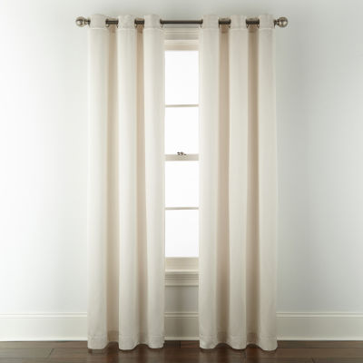 Broadhaven Seville Solid Grommet Top Light-Filtering Single Curtain Panels