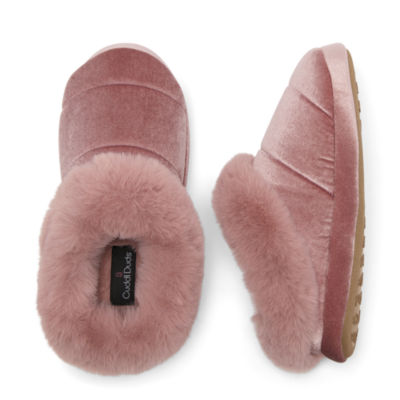 Cuddl Duds Velour Womens Clog Slippers