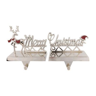 Northlight 5.5in Reindeer Metal Christmas Stocking Holders