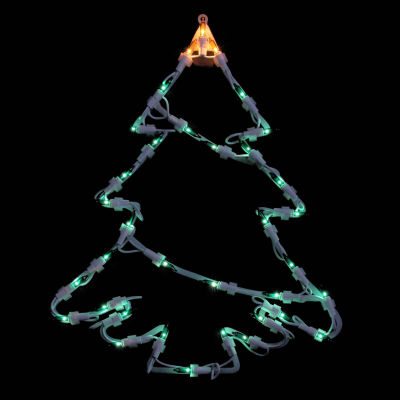 Northlight Lighted Tree Christmas Window Decor