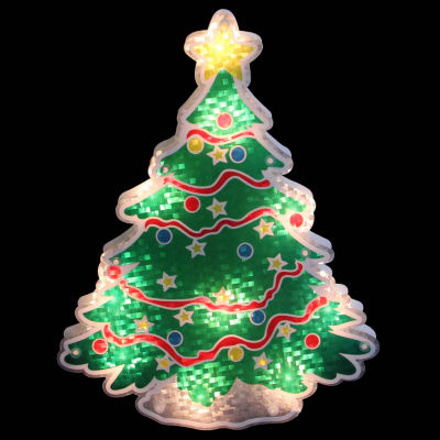 Northlight 12.5in Prelit Tree Christmas Window Decor