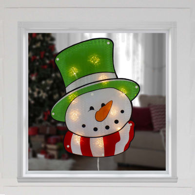 Northlight 15.75in Prelit Snowman Christmas Window Decor