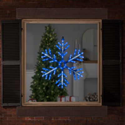 Northlight 24.5in Led Snowflake Christmas Window Decor