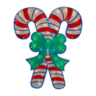 Northlight 18.5in Candy Cane Christmas Window Decor