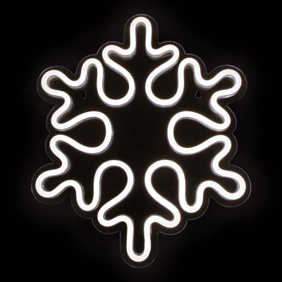 Northlight Neon Style Snowflake Christmas Window Decor