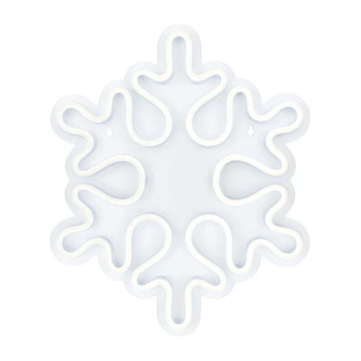 Northlight Neon Style Snowflake Christmas Window Decor