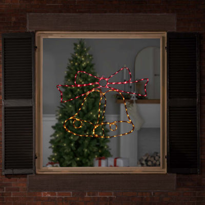 Northlight 23in Led Bow Christmas Holiday Window Decor